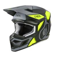 Oneal Шлем кроссовый 3Series Neon Vision V.24 серый/желтый в Москве