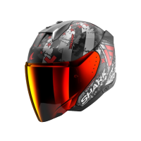 Shark Шлем Skwal I3 Jet Hellcat Mat Black/Chrome/Red в Москве