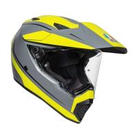 AGV Шлем AX9 E2206 V26 Pacific Road Matt Grey/Yellow Fluo/Black в Москве