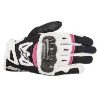 Alpinestars Мотоперчатки Stella SMX-2 Air Carbon V2 Черно-бело-розовый в #REGION_NAME_DECLINE_PP#