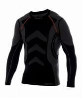 Brubeck футболка мужская с длинным рукавом  Protect Черный/Графит в Москве