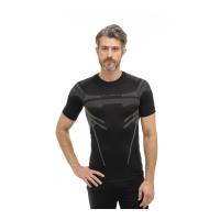 Brubeck Футболка мужская короткий рукав Dry черно-графитовый в Москве