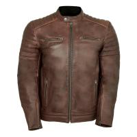 MCP Мотокуртка мужская кожаная Rox коричневый в Москве
