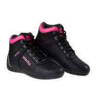 Starks Мотокеды Перфорированные женские CL-1 AIR Чёрный / Розовый в Москве