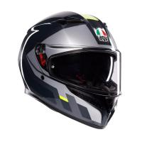AGV Шлем K3 Shade Grey/Yellow Fluo в Москве