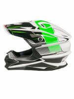 Шлем кроссовый AiM JK803 White/Green в #REGION_NAME_DECLINE_PP#