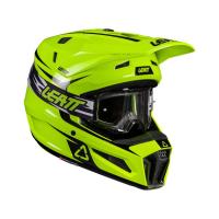 Leatt Шлем кроссовый детский 3.5 V26 Neon Yellow + очки Vizion 3.5 в Москве