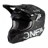 Oneal Шлем кроссовый 5Series Polyacrylite Черный/Белый в #REGION_NAME_DECLINE_PP#