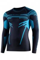 Brubeck Футболка мужская зональная дл. рукав DRY графит-синий в Москве