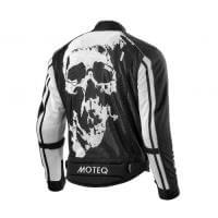 Moteq Мотокуртка текстильная сетка REBEL Черно-белая в #REGION_NAME_DECLINE_PP#