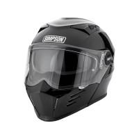 Simpson Шлем модуляр Darksome Gloss Black в Москве