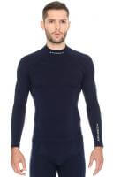 Brubeck Футболка мужская дл.рукав Wool Merino 78% Темно-Синий в Москве