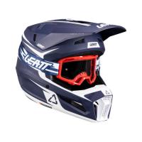 Leatt Шлем кроссовый детский 3.5 V26 Blue + очки Vizion 3.5 в Москве