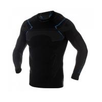 Brubeck футболка мужская длинный рукав Thermo Nilit Heat, черный/голубой в Москве