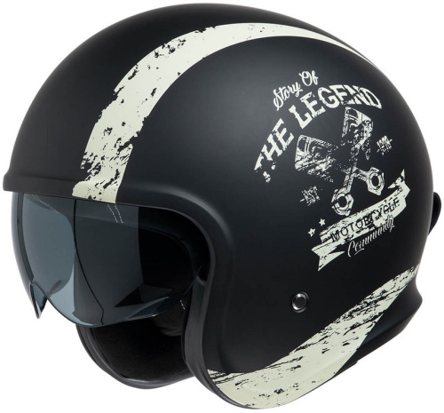 IXS Шлем Jet Helmet iXS 880 2.0 Черно-белый матовый в Москве
