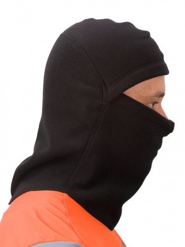 MotoLike Подшлемник супертеплый флисовый Якутия Черный в Москве