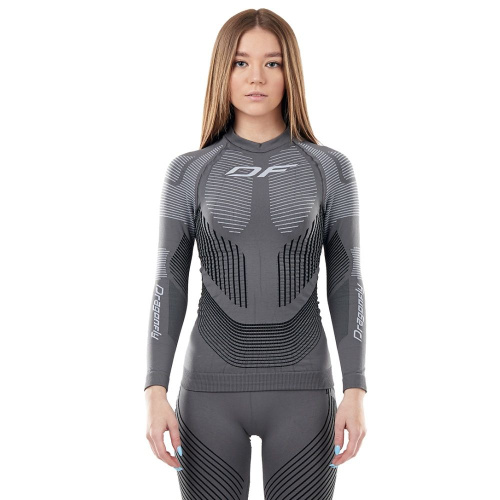 Dragonfly Термофутболка DF 3DThermo Grey с длинным рукавом Woman в Москве