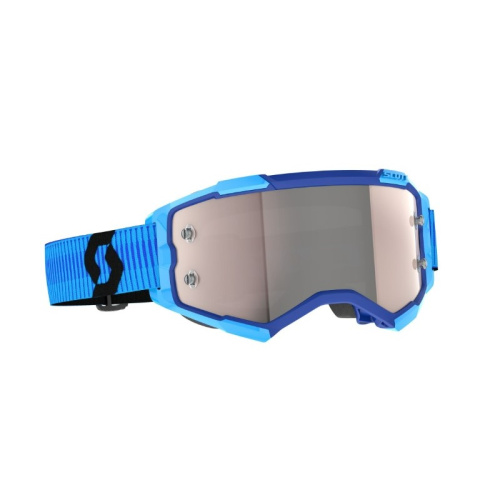 Scott Очки кроссовые Fury blue/black/silver chrome works в Москве