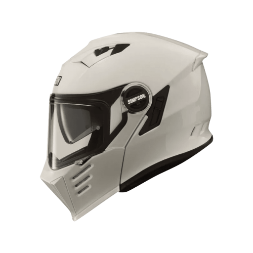 Simpson Шлем модуляр Darksome Gloss White в Москве