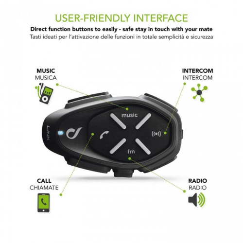 Bluetooth мотогарнитура Interphone Link в Москве
