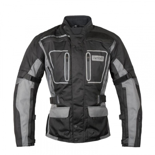 Rush Мотокуртка Discovery текстиль Черный/Серый в Москве