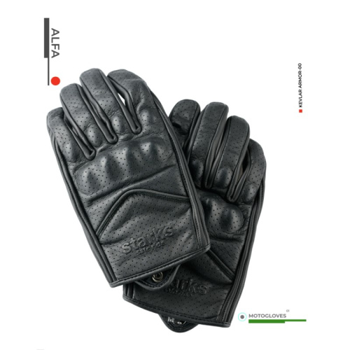 Starks Мотоперчатки Alfa черный в Москве