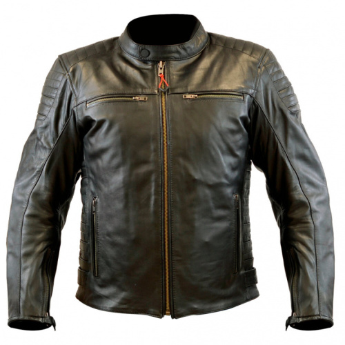 MCP Мотокуртка кожаная Stripe Черный в Москве