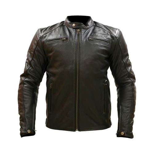 MCP Мотокуртка кожаная классическая Arizona Air Черная в Москве