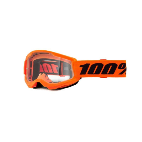 100% Очки подростковые Strata 2 Junior Neon Orange / Clear в Москве